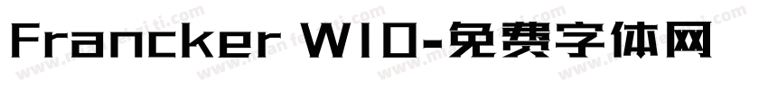 Francker W10字体转换